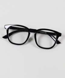 SPINNS | クラシックボストンフラット伊達メガネ/黒縁/ユニセックス(メガネ)