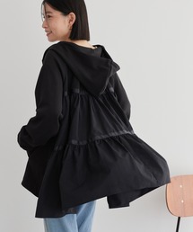 AMERICAN HOLIC | 異素材バックフレアパーカー(カーディガン/ボレロ)