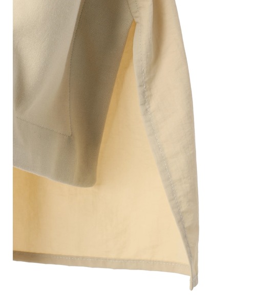 AMERICAN HOLIC（アメリカンホリック）の「異素材バックフレアパーカー（カーディガン/ボレロ・レディース・ブラック/ライトベージュ・L/M）」の12枚目の写真