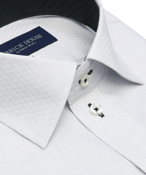 TOKYO SHIRTS(トウキョウシャツ)の「形態安定ノーアイロン ワイド 長袖ビジネスワイシャツ(ビジネスシャツ・メンズ・グレー・首回り39cm-裄丈80cm/首回り39cm-裄丈84cm/首回り41cm-裄丈82cm/首回り41cm-裄丈86cm/首回り42cm-裄丈82cm/首回り42cm-裄丈86cm/首回り43cm-裄丈82cm/首回り43cm-裄丈86cm/首回り37cm-裄丈80cm/首回り37cm-裄丈84cm)」の2枚目の写真