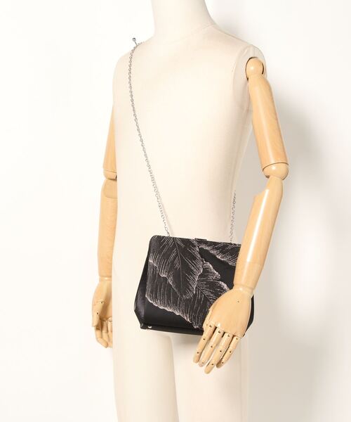 Cupid Heart(キューピッドハート)の「【Cupid Heart】結婚式bag!リーフ柄ジャガードクラッチバッグ(クラッチバッグ・レディース・グレー/ベージュ/ブラック・MEDIUM)」の20枚目の写真