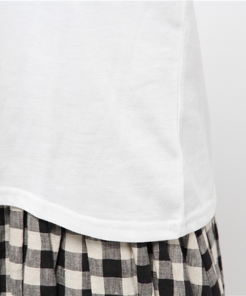 OUTLET(アウトレット)の「【Ciaopanic】ショルダーリボン付CS(Tシャツ/カットソー・レディース・グレー/ネイビー/ホワイト・FREE)」の5枚目の写真