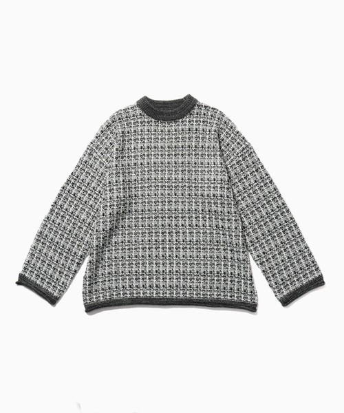 Culto(クルト)の「TWEED パターン クルーネックニット(ニット/セーター・レディース・グリーン/ブルー/ブラック・M/L)」の10枚目の写真