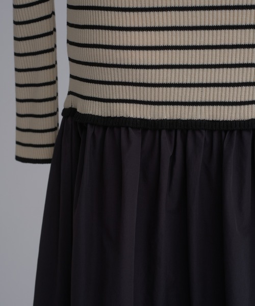 BEARDSLEY ビアズリー ボーダー ジャガード 2WAY ワンピース Amazon.co.jp: [BEARDSLEY] [ビアズリー] コットンジャガード