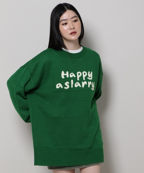 3.3 Field Trip （3.3フィールドトリップ）の「3.3 Field Trip／ロゴニットプルオーバー  2988752（ニット/セーター・レディース・ブラック/グリーン/グレー・FREE）」の12枚目の写真