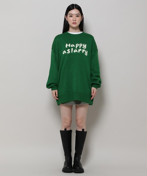 3.3 Field Trip （3.3フィールドトリップ）の「3.3 Field Trip／ロゴニットプルオーバー  2988752（ニット/セーター・レディース・ブラック/グリーン/グレー・FREE）」の13枚目の写真