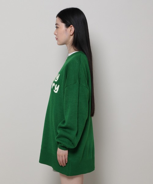 3.3 Field Trip （3.3フィールドトリップ）の「3.3 Field Trip／ロゴニットプルオーバー  2988752（ニット/セーター・レディース・ブラック/グリーン/グレー・FREE）」の15枚目の写真