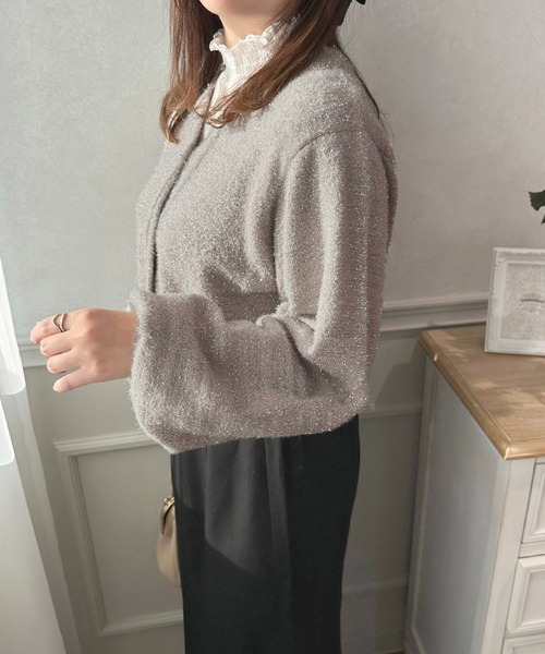 セール】キラキララメニットカーディガン【ZOZOTOWN限定アイテム