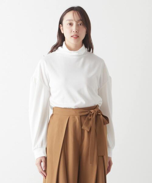 MELROSE claire(メルローズ クレール)の「【低めタートルネック♪サロペットやジャンスカのインにも使える一枚着プルオーバー】(Tシャツ/カットソー・レディース・オフホワイト/ブラック/グリーン/マスタード・FREE)」の2枚目の写真