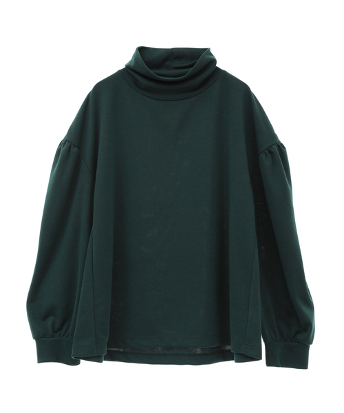 MELROSE claire(メルローズ クレール)の「【低めタートルネック♪サロペットやジャンスカのインにも使える一枚着プルオーバー】(Tシャツ/カットソー・レディース・オフホワイト/ブラック/グリーン/マスタード・FREE)」の4枚目の写真