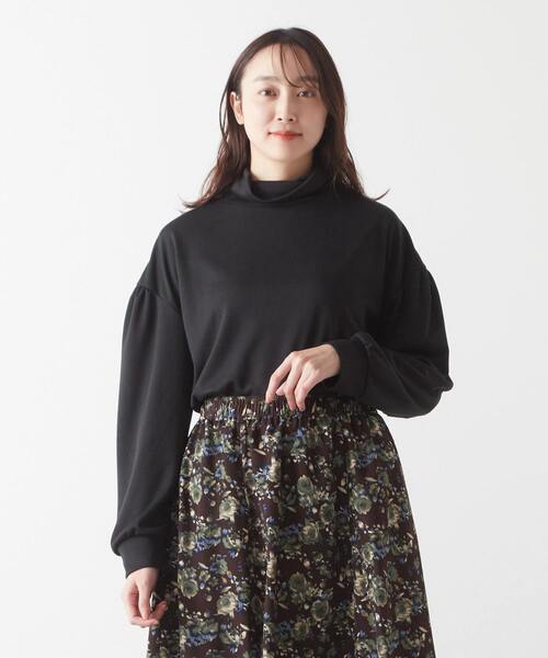 MELROSE claire(メルローズ クレール)の「【低めタートルネック♪サロペットやジャンスカのインにも使える一枚着プルオーバー】(Tシャツ/カットソー・レディース・オフホワイト/ブラック/グリーン/マスタード・FREE)」の3枚目の写真