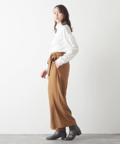 MELROSE claire(メルローズ クレール)の「【低めタートルネック♪サロペットやジャンスカのインにも使える一枚着プルオーバー】(Tシャツ/カットソー・レディース・オフホワイト/ブラック/グリーン/マスタード・FREE)」の10枚目の写真