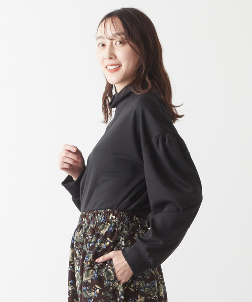 MELROSE claire(メルローズ クレール)の「【低めタートルネック♪サロペットやジャンスカのインにも使える一枚着プルオーバー】(Tシャツ/カットソー・レディース・オフホワイト/ブラック/グリーン/マスタード・FREE)」の15枚目の写真