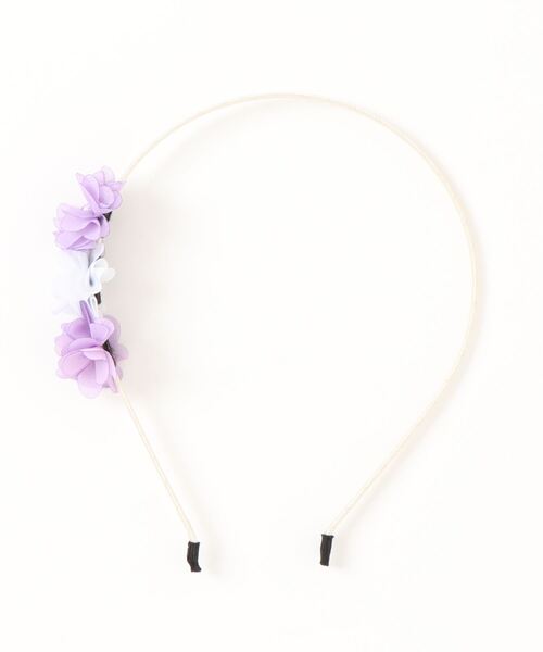 HAKKA KIDS（ハッカキッズ）の「フラワーモチーフカチューシャ（カチューシャ・キッズ・ピンク/パープル・FREE）」の2枚目の写真