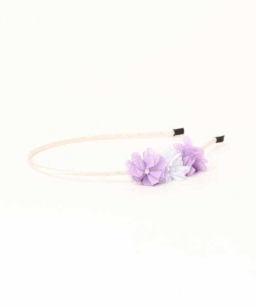 HAKKA KIDS（ハッカキッズ）の「フラワーモチーフカチューシャ（カチューシャ・キッズ・ピンク/パープル・FREE）」の3枚目の写真