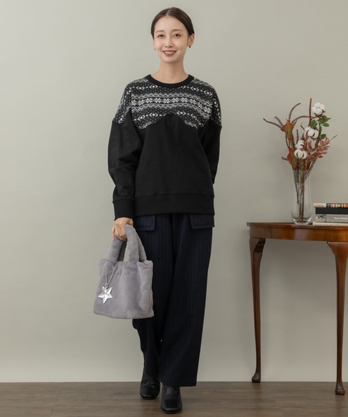 KATHARINE ROSS(キャサリンロス)の「【KATHARINE ROSS】WEB限定 モコモコファーバッグ(トートバッグ・レディース・グレー/ブラック/ベージュ/ブルー/ブラウン・MEDIUM)」の20枚目の写真