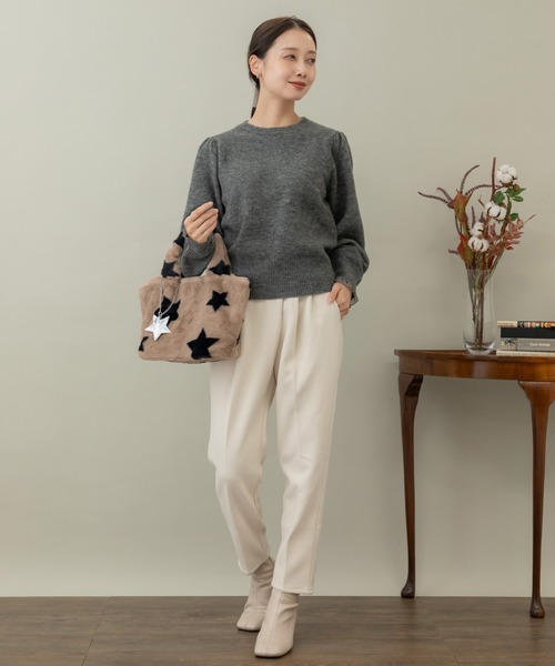 KATHARINE ROSS(キャサリンロス)の「【KATHARINE ROSS】WEB限定 モコモコファーバッグ(トートバッグ・レディース・グレー/ブラック/ベージュ/ブルー/ブラウン・MEDIUM)」の16枚目の写真