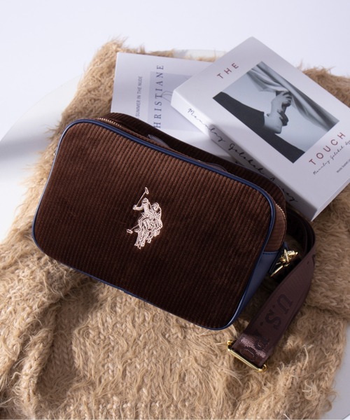 U.S. POLO ASSN.(ユーエスポロアッスン)の「【U.S. POLO ASSN.】コーデュロイ ショルダーM(ショルダーバッグ・レディース・モカ/ブラウン/ホワイト/ブラック・FREE)」の8枚目の写真