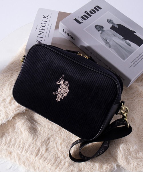 U.S. POLO ASSN.(ユーエスポロアッスン)の「【U.S. POLO ASSN.】コーデュロイ ショルダーM(ショルダーバッグ・レディース・モカ/ブラウン/ホワイト/ブラック・FREE)」の7枚目の写真