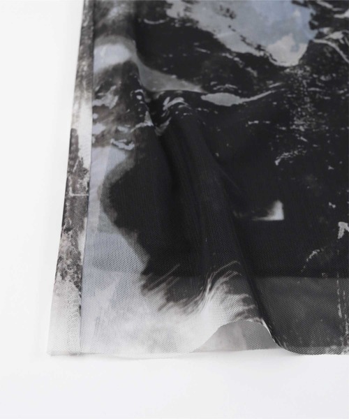 miette（ミエット）の「プリントチュールキャミソールワンピース（ワンピース・レディース・ホワイト/グレー・FREE）」の16枚目の写真