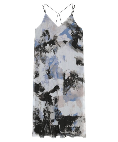 miette（ミエット）の「プリントチュールキャミソールワンピース（ワンピース・レディース・ホワイト/グレー・FREE）」の12枚目の写真