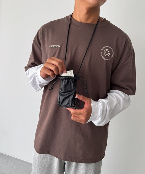 キャナルジーン　pt レザーショルダーウォレット セール】Pt レザーショルダーウォレット（ショルダーバッグ