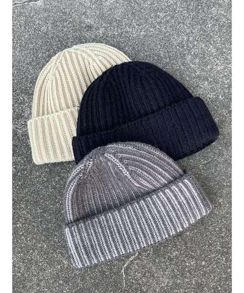 EMODA（エモダ）の「コンパクトニットキャップ（ニットキャップ/ビーニー・レディース・ベージュ/グレー/ブラック・FREE）」の15枚目の写真