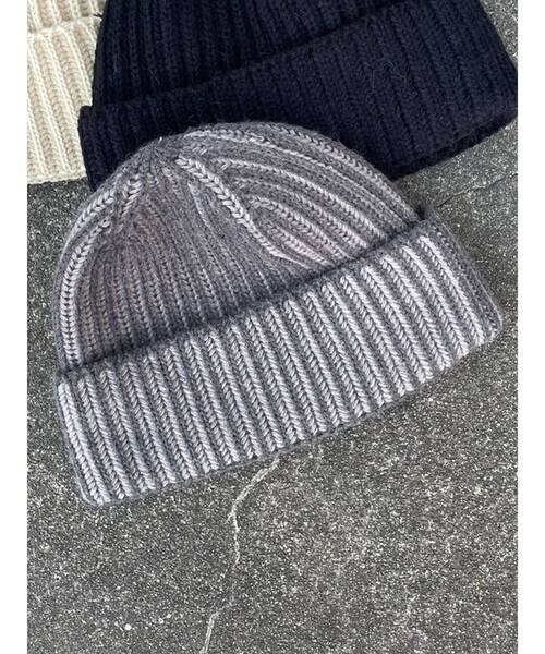 EMODA（エモダ）の「コンパクトニットキャップ（ニットキャップ/ビーニー・レディース・ベージュ/グレー/ブラック・FREE）」の9枚目の写真