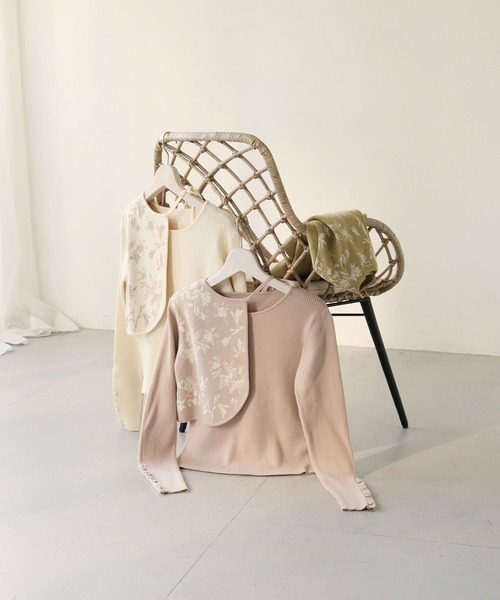 CLEIO（クレイオ）の「【CLEIO】ジャガードレイヤードニット/JACQUARD LAYERED KNIT/986-11622（ニット/セーター・レディース・アイボリー/ピンクベージュ/オリーブ・FREE）」の9枚目の写真