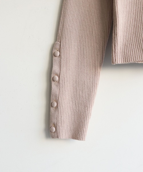 CLEIO（クレイオ）の「【CLEIO】ジャガードレイヤードニット/JACQUARD LAYERED KNIT/986-11622（ニット/セーター・レディース・アイボリー/ピンクベージュ/オリーブ・FREE）」の5枚目の写真