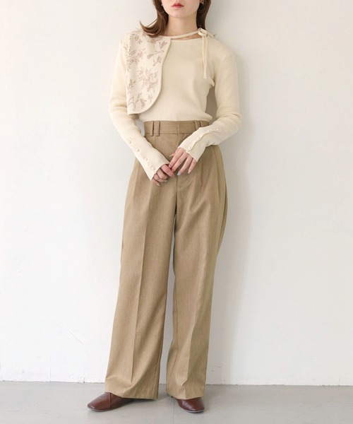 CLEIO（クレイオ）の「【CLEIO】ジャガードレイヤードニット/JACQUARD LAYERED KNIT/986-11622（ニット/セーター・レディース・アイボリー/ピンクベージュ/オリーブ・FREE）」の21枚目の写真