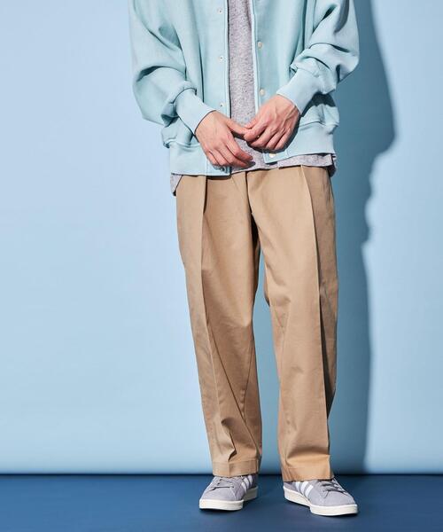 CITEN（シテン）の「＜CITEN＞2タック ワイド チノパンツ（チノパンツ・メンズ・ブラック/ライトグレー/ベージュ・S/M/L）」の3枚目の写真