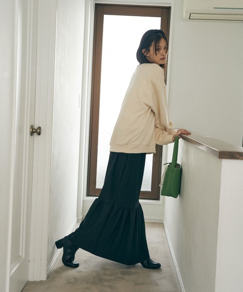 marjour（マージュール）の「RIB TIERED SKIRT（スカート・レディース・チャコール/ブラック・M/S）」の16枚目の写真