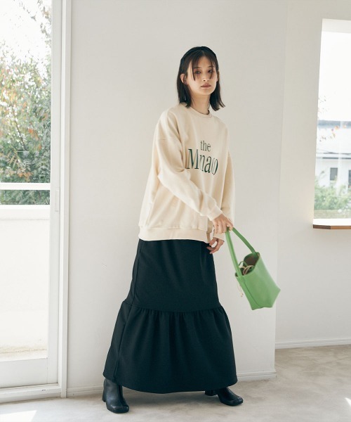marjour（マージュール）の「RIB TIERED SKIRT（スカート・レディース・チャコール/ブラック・M/S）」の18枚目の写真