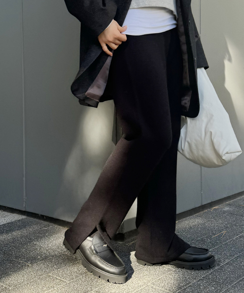 Plage FINEWOOL KNIT スラックス セール】FINEWOOL KNIT スラックス（スラックス）｜Plage