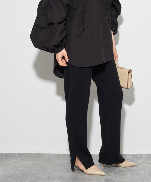 セール】FINEWOOL KNIT スラックス（スラックス）｜Plage（プラージュ