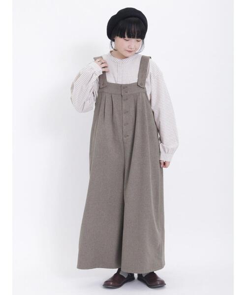 Samansa Mos2（サマンサ モスモス）の「【保温加工】バンドカラー比翼シャツ（シャツ/ブラウス・レディース・ベージュ/サックスブルー/ブラック/オフホワイト・F）」の10枚目の写真