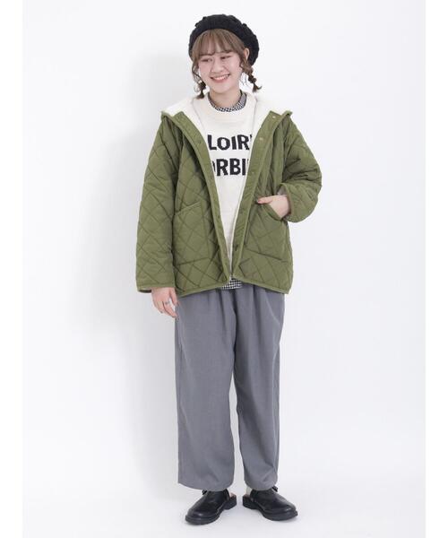 Samansa Mos2（サマンサ モスモス）の「【保温加工】バンドカラー比翼シャツ（シャツ/ブラウス・レディース・ベージュ/サックスブルー/ブラック/オフホワイト・F）」の13枚目の写真