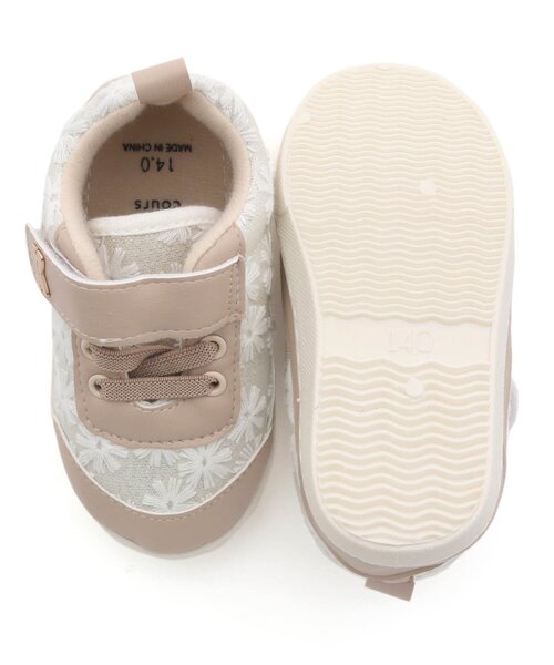 apres les cours(アプレレクール)の「GIRLSレースベルトスニーカー(スニーカー・キッズ・ピンク/ベージュ・15 /17/14/16/18/19)」の11枚目の写真