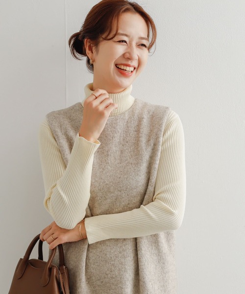 URBAN RESEARCH DOORS(アーバンリサーチドアーズ)の「タートルネックリブニット(ニット/セーター・レディース・ブラック/オフホワイト/ブルー/グリーン系その他・MEDIUM)」の10枚目の写真