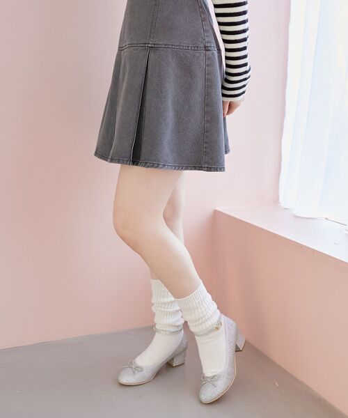 MAJESTIC LEGON（マジェスティックレゴン）の「【WEB限定S・XLサイズあり】ラメリボンパンプス（パンプス・レディース・ゴールド/ピンク/シルバー/ダークグレー・LARGE/SMALL/MEDIUM/X-LARGE）」の12枚目の写真