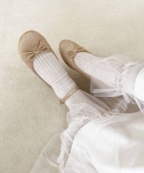 MAJESTIC LEGON（マジェスティックレゴン）の「【WEB限定S・XLサイズあり】ラメリボンパンプス（パンプス・レディース・ゴールド/ピンク/シルバー/ダークグレー・LARGE/SMALL/MEDIUM/X-LARGE）」の15枚目の写真