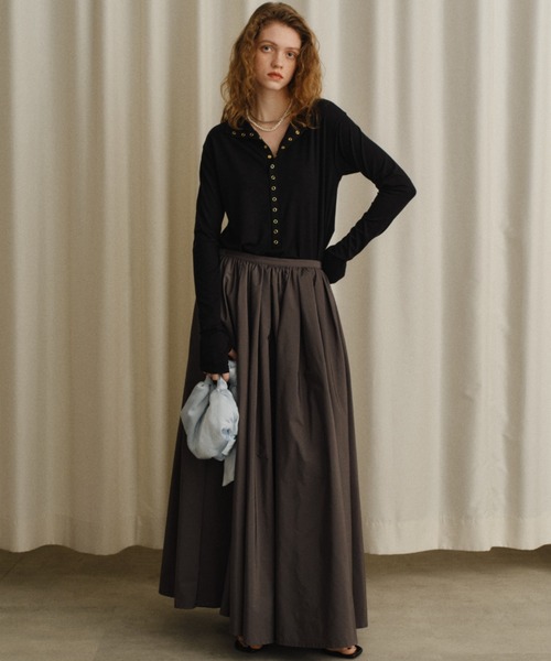 美品★yae ボリュームタフタスカート yae（ヤエ）の「Voluminous taffeta skirt/ボリュームタフタ