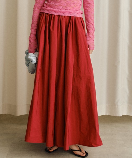 美品★yae ボリュームタフタスカート セール】Voluminous taffeta skirt/ボリュームタフタスカート