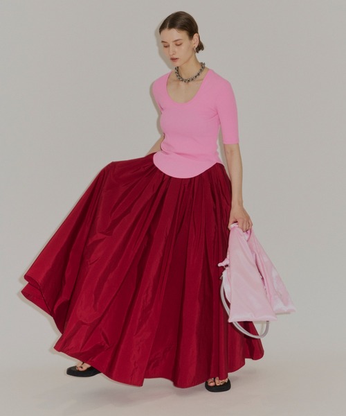 美品★yae ボリュームタフタスカート セール】Voluminous taffeta skirt/ボリュームタフタスカート