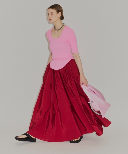 Voluminous taffeta skirt/ボリュームタフタスカート（スカート