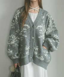 ECREL | フラワービジューカーディガン(ニット/セーター)