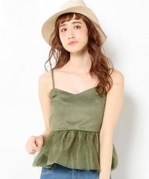 Another Edition | チュールペプラムキャミソール/AEFC ﾁｭｰﾙﾍﾟﾌﾟﾗﾑ CAMI(キャミソール)