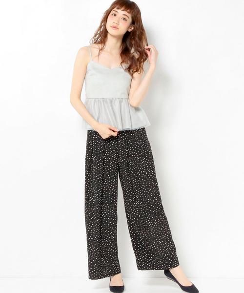 Another Edition(アナザーエディション)の「チュールペプラムキャミソール/AEFC チュールペプラム CAMI(キャミソール・レディース・ライトグレー/オリーブ/ベージュ・フリー)」の7枚目の写真