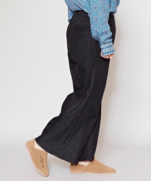 チャイハネ（チャイハネ）の「【チャイハネ】ベーシィブーツカットデニムパンツ（デニムパンツ・レディース・ダークブルー/ライトブルー/ブラック・FREE）」の11枚目の写真